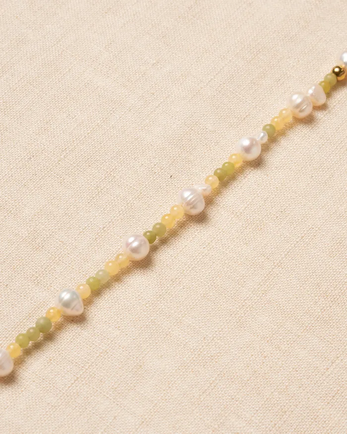 CUN Bracelets Solae Citrus Beaded Pearl Bracelet