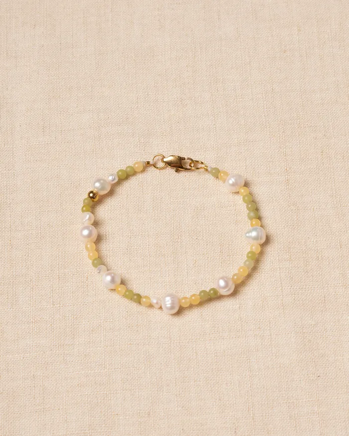 CUN Bracelets Solae Citrus Beaded Pearl Bracelet