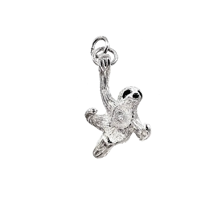 DIY Mount Pendant 925 Sterling Silver Hanging Sloth MPST127 Necklaces DIY Mount Pendant 925 Sterling Silver Hanging Sloth MPST127 Necklaces