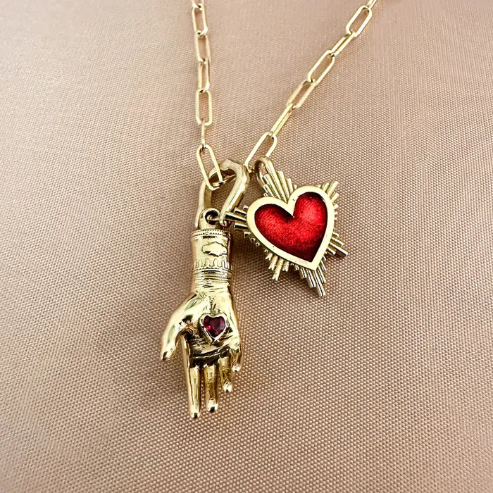 Necklaces Lingua Petit Radiant Heart