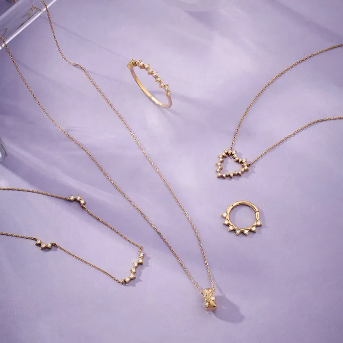 Necklaces SAYLOR LabGrown Diamond Heart Necklace AURELIE GI
