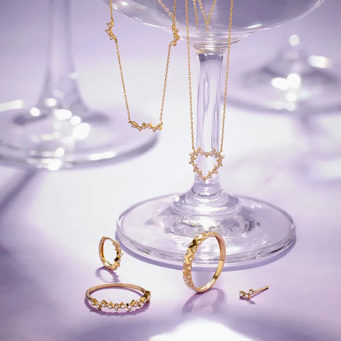 Necklaces SAYLOR LabGrown Diamond Heart Necklace AURELIE GI
