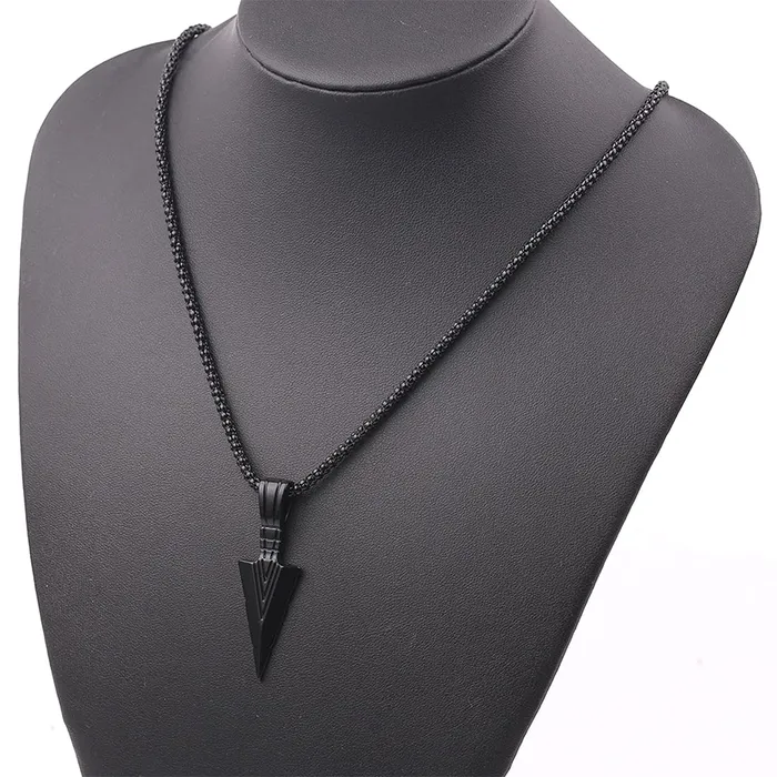 Necklaces Yellow Chimes Yellow Chimes Pendant for Men and Boys Silver Pendants For Men Stainless Steel Black Pendant Chain for Men Birthday Gift for Men and Boys Anniversary Gift for Husband Black 4