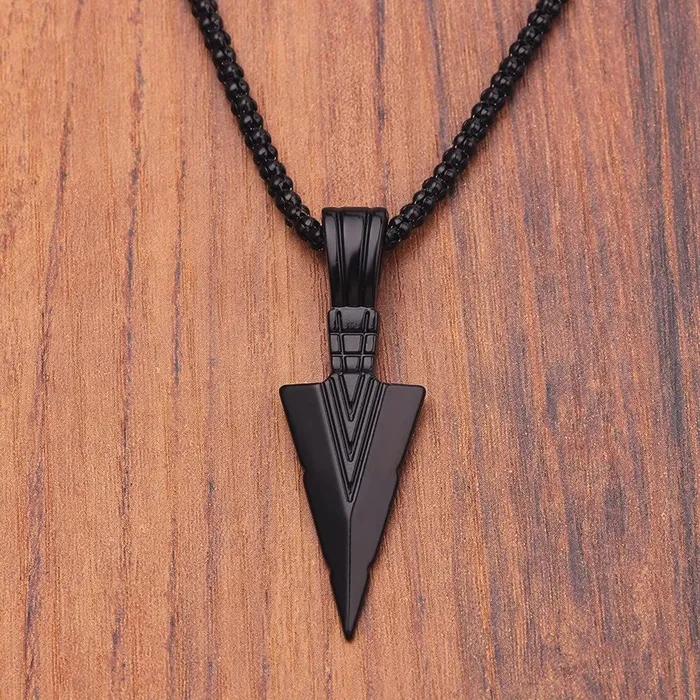 Necklaces Yellow Chimes Yellow Chimes Pendant for Men and Boys Silver Pendants For Men Stainless Steel Black Pendant Chain for Men Birthday Gift for Men and Boys Anniversary Gift for Husband Black 4