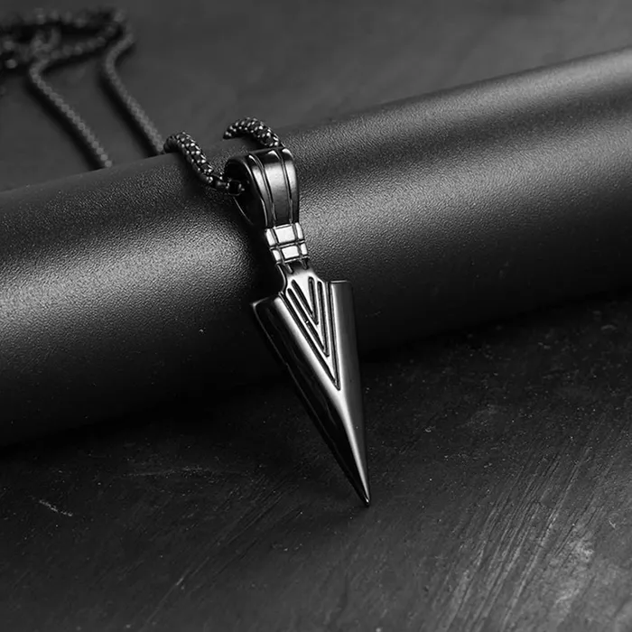 Necklaces Yellow Chimes Yellow Chimes Pendant for Men and Boys Silver Pendants For Men Stainless Steel Black Pendant Chain for Men Birthday Gift for Men and Boys Anniversary Gift for Husband Black 4