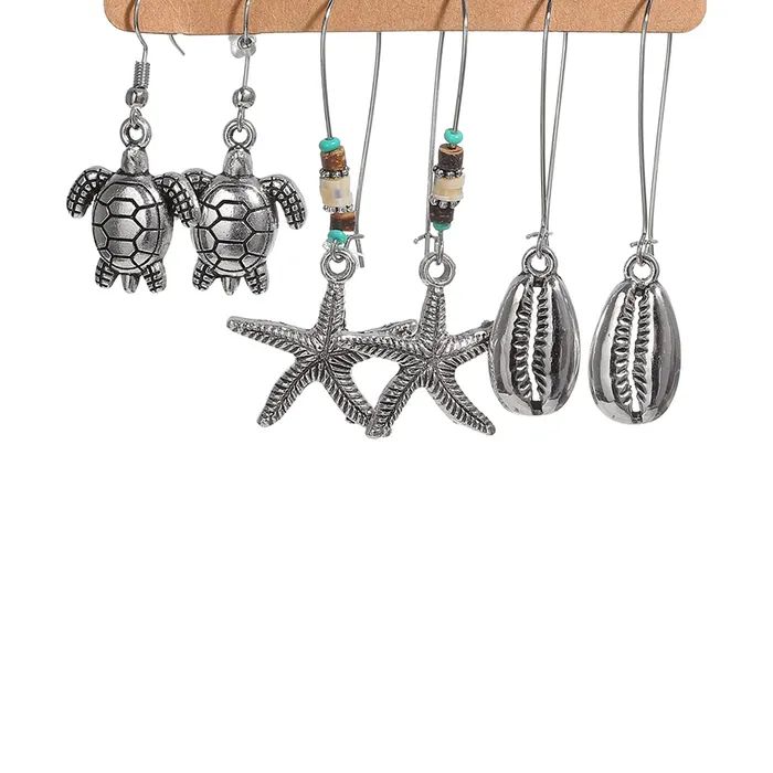 Yellow Chimes Bracelets Yellow Chimes Oxidised Earrings for Women Combo of 6 Pairs Silver Oxidised Stud Danglers Earrings for Women and Girls