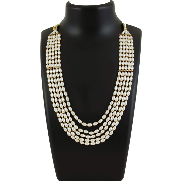 Yellow Chimes Ethnic Fashion Gold Plated Handmade Moti Long Multilayer Pearl stylish Jewellery Necklace For Women Girls Yellow Chimes Bracelets