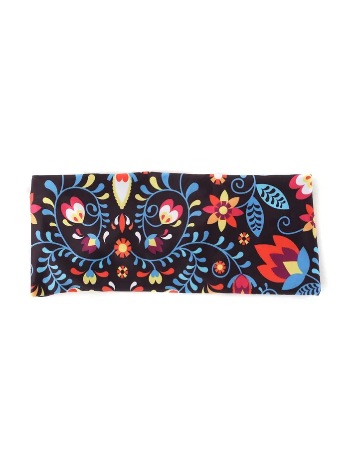 Yellow Chimes Head Band for Women Girls Hair Accessories for Women Fabric Headband for Women Broad Hair Band Headband Head Wrap Multicolor Hair Band Elastic Hair Band Hair Accessories Yellow Chimes Necklaces