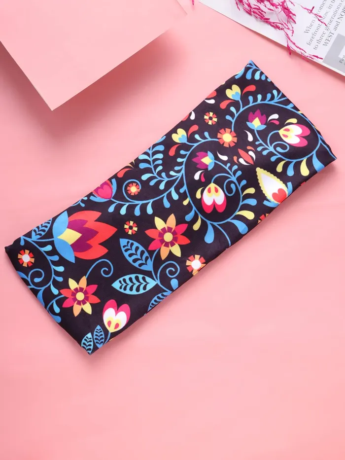 Yellow Chimes Head Band for Women Girls Hair Accessories for Women Fabric Headband for Women Broad Hair Band Headband Head Wrap Multicolor Hair Band Elastic Hair Band Hair Accessories Yellow Chimes Necklaces