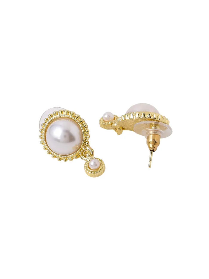 Yellow Chimes Necklaces Yellow Chimes Earrings for Women and Girls Drop Earrings for Girls Gold Toned Pearl Studded Drop Earrings Birthday Gift for girls and women Anniversary Gift for Wife