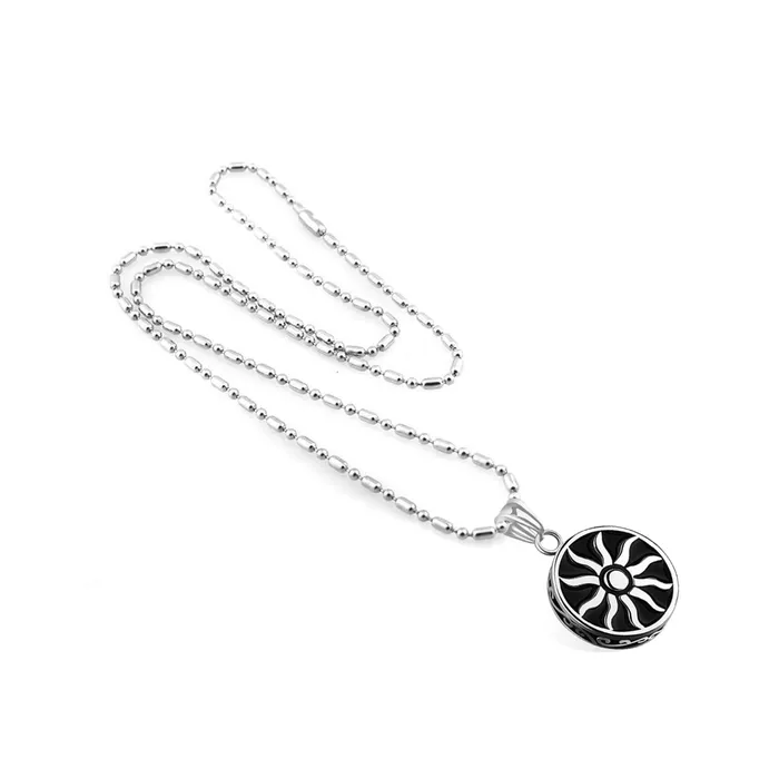 Yellow Chimes Pendant for Men and Boys Silver Pendants For Men Stainless Steel Black Pendant Chain for Men Birthday Gift for Men and Boys Anniversary Gift for Husband Yellow Chimes Necklaces